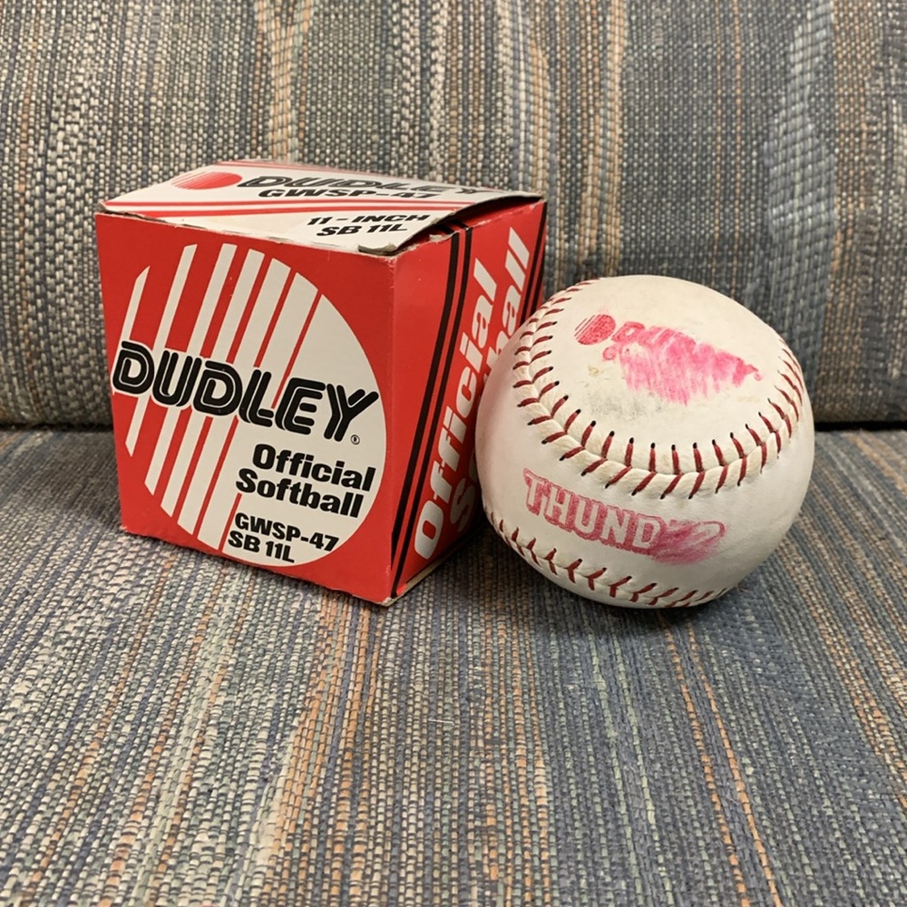 Vintage Dudley GWSP-47 SB 11L (Patent No. 4674170) Official Softball